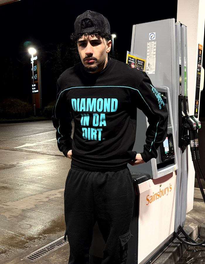 [INCEPTION] 'DIAMOND IN DA DIRT' LONGSLEEVE - MIDNIGHT BLACK