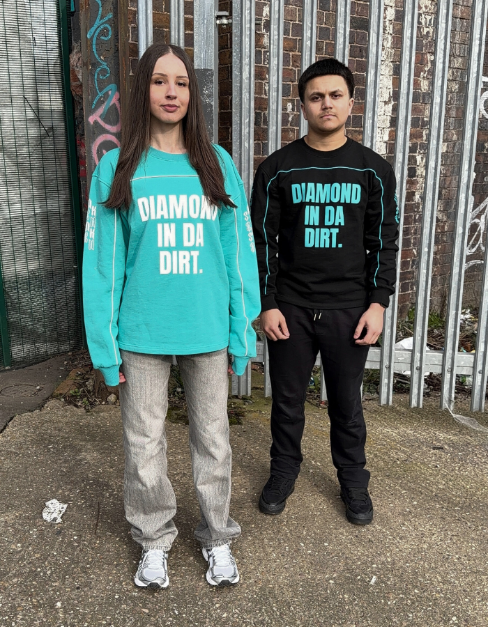 [INCEPTION] 'DIAMOND IN DA DIRT' LONGSLEEVE - TIFFANY BLUE