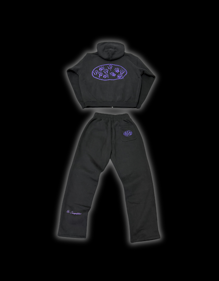 [DZYRE] STRAIGHT-LEGGED TRACKSUIT - AMETHYST