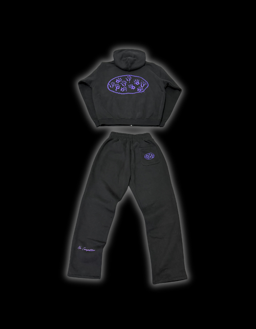 [DZYRE] STRAIGHT-LEGGED TRACKSUIT - AMETHYST
