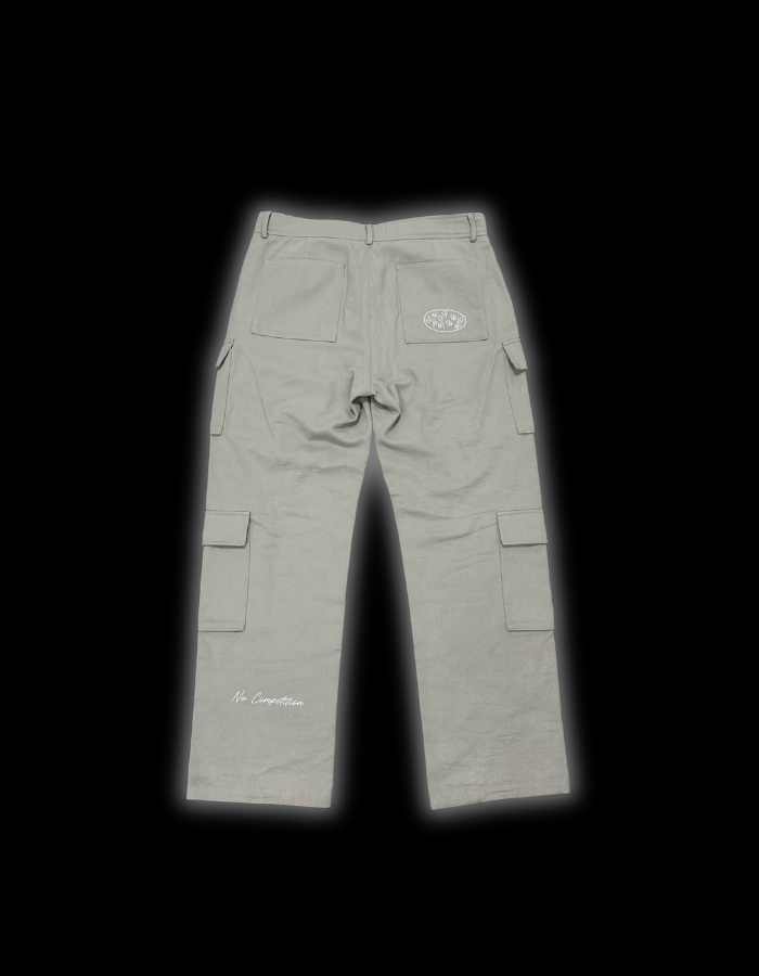 [EL-DESEO] BAGGY CARGO PANTS - SANDSTONE GREY