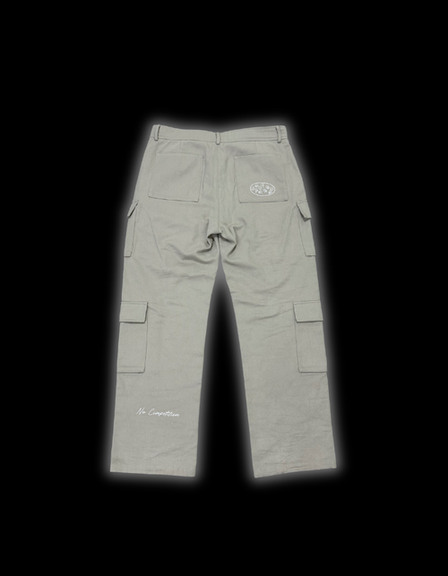 [EL-DESEO] BAGGY CARGO PANTS - SANDSTONE GREY