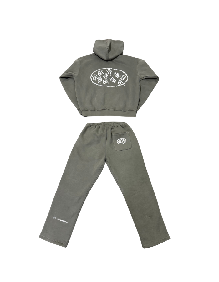 [DZYRE] STRAIGHT-LEGGED TRACKSUIT - CHARCOAL