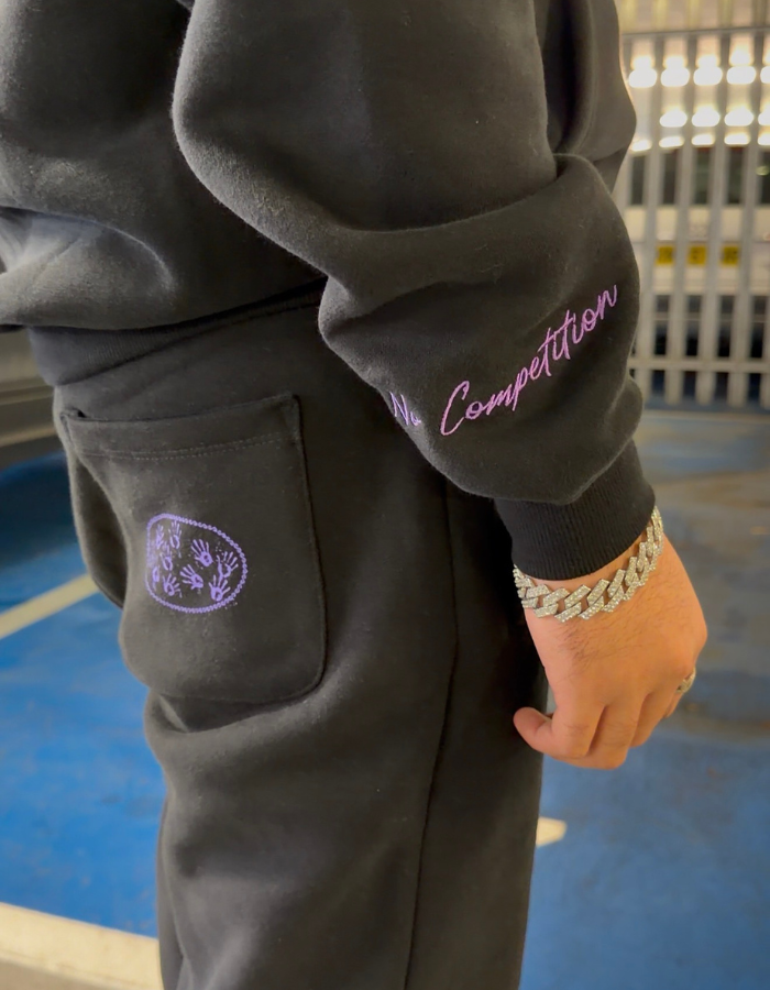 [DZYRE] STRAIGHT-LEGGED TRACKSUIT - AMETHYST