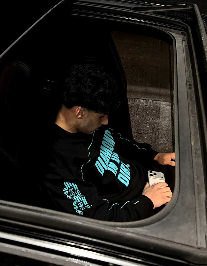 [INCEPTION] 'DIAMOND IN DA DIRT' LONGSLEEVE - MIDNIGHT BLACK
