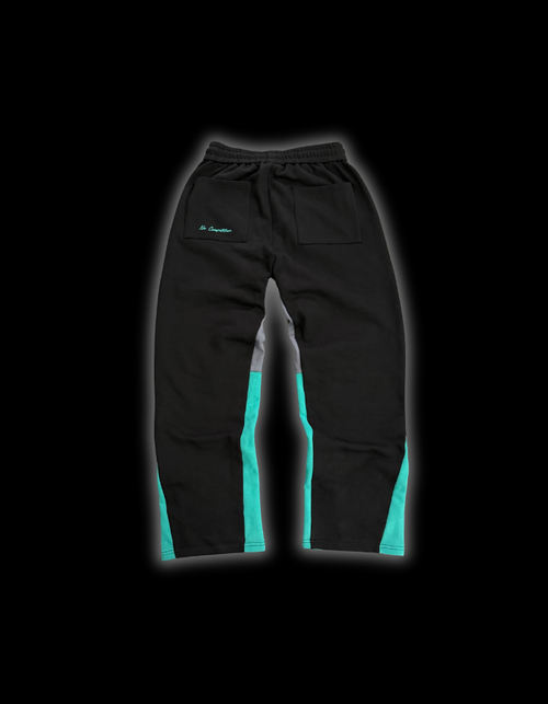 [INCEPTION] HYBRID BRAZIL FLARED JOGGAS - CARBON BLACK