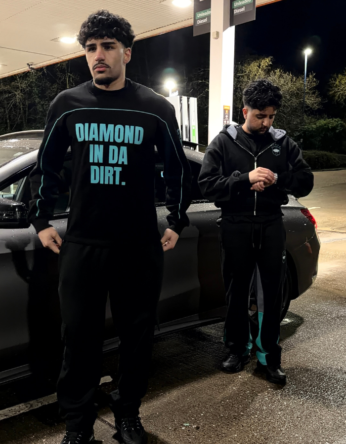 [INCEPTION] 'DIAMOND IN DA DIRT' LONGSLEEVE - MIDNIGHT BLACK
