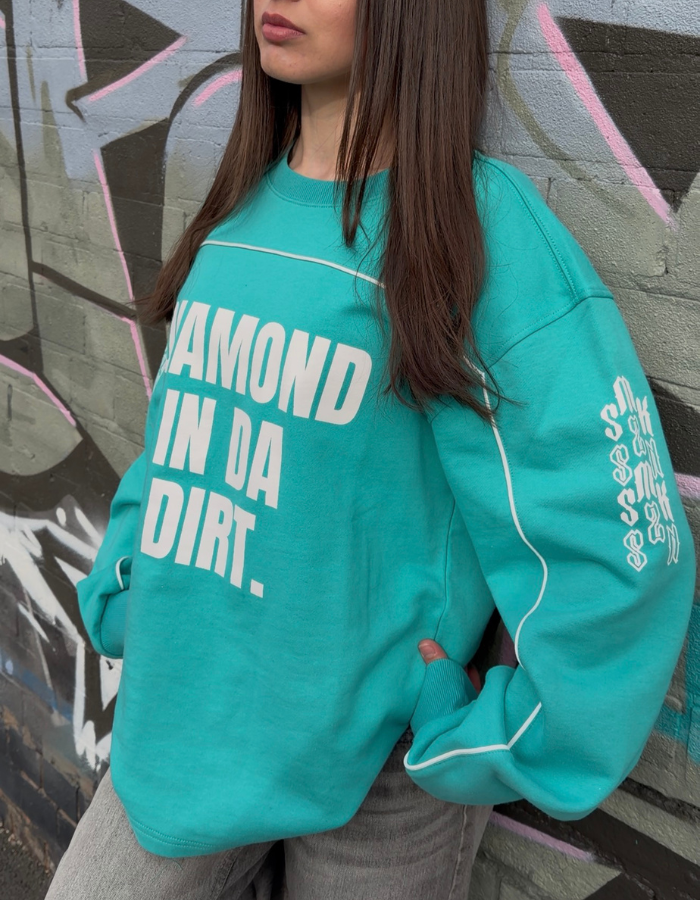 [INCEPTION] 'DIAMOND IN DA DIRT' LONGSLEEVE - TIFFANY BLUE