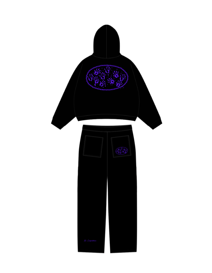 [DZYRE] STRAIGHT-LEGGED TRACKSUIT - AMETHYST